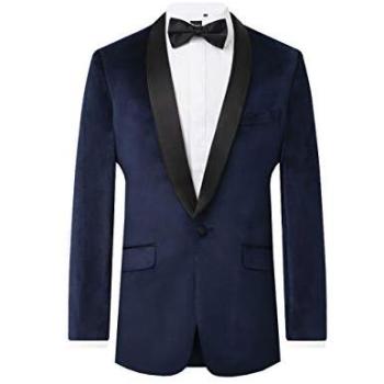 Slim Fit Navy Velvet Sport Coat – 36R