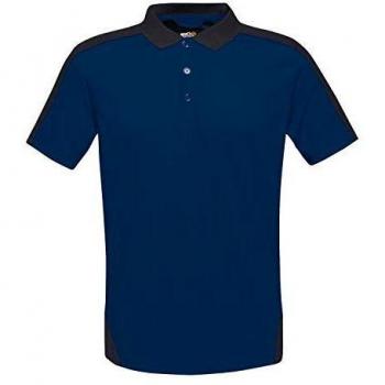 T-shirt Polo Homme Regatta Évacuation Rapide Humidité Col Boutonné Contrast New Royal/Navy 4XL