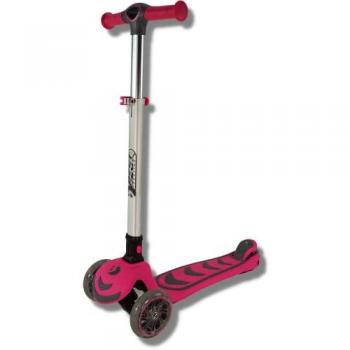 Best Sporting 4-Rad-Kick-Scooter Pink für Kinder ab 3 Jahren mit LED-Lichtern, klappbar und aus Aluminium