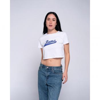 Camiseta Rams 23 Blanca con Estampado Vintage