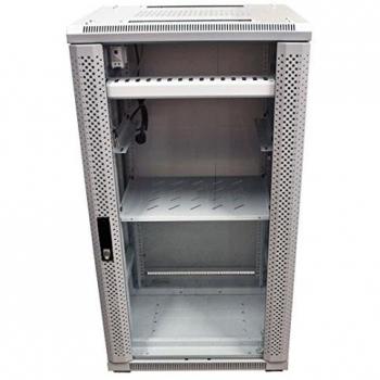 AllNet 19 22HE B600/T1000mm Lichtgrauer Server-Schrank mit Glastür – SNB-Serienmodell
