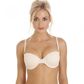 Camille Women's Convertible Bandeau Cup T-Shirt Bra – Beige 32D