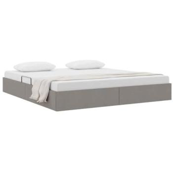 Lit pliant à côté du canapé – Matelas taupe, cadre en métal