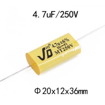 2pcs 250V Non-Polar Capacitor for Speaker Frequency Divider