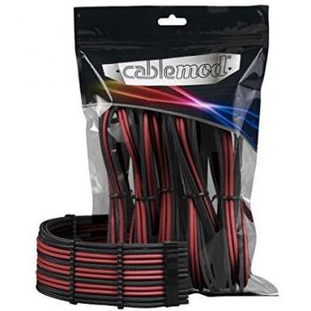 Kit d'extension de câble CableMod CM-PCAB-BKIT-NKCR-3PK-R Carbone/Rouge