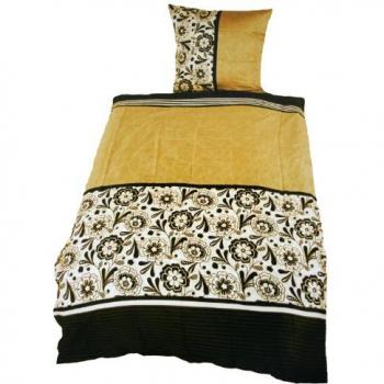 Bettwäsche‑Set „Fatima“ (Kinzler) beige Baumwolle 80×80 + 135×200 cm
