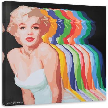 Doek met Pop Art Marilyn Monroe 30x30 Multikleur