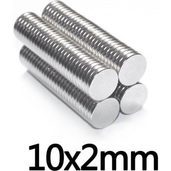 10x2 mm NdFeB Disc Magnets