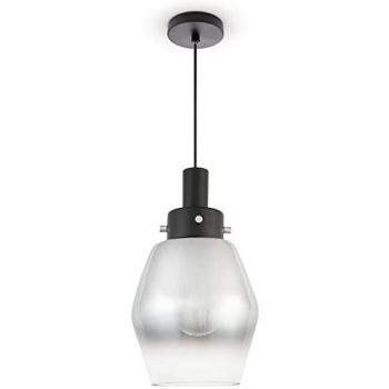 Suspension Design Verre Chrome E27 Salle à Manger