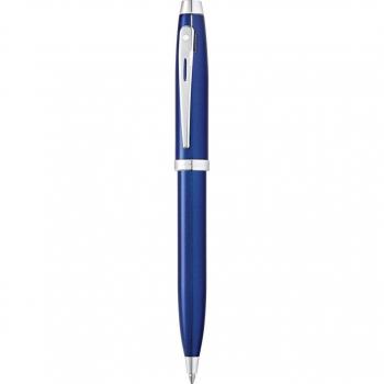 Sheaffer 100 Chrome Trimmed Blue Pen