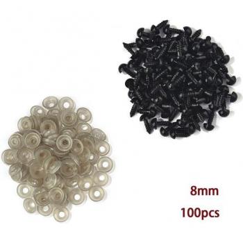 100pcs Plastic Safety Eyes for Crochet Dolls