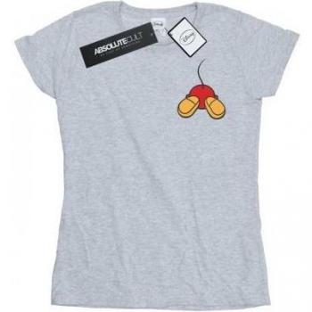 T-Shirt in Cotone con Stampa Topolino per Donna