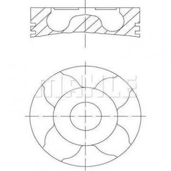 Pistone MAHLE 010 04 01 Qualità Premium