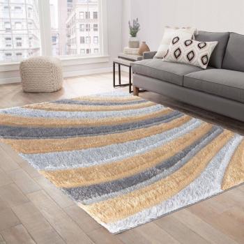 Contemporary Soft Waves Shag Rug