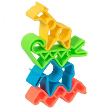 Giocattoli in Silicone Neon Animali 4 pz