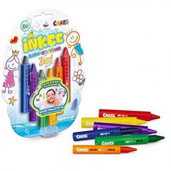 Lápis de Banho Colorido Craze INKEE 6 Unidades 3+