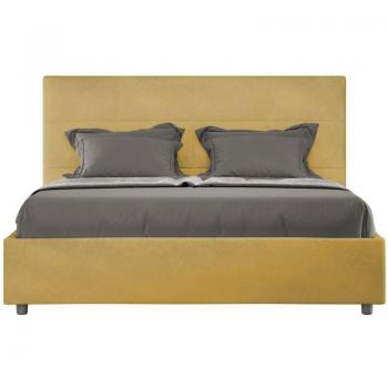 Cama Colchada Mika 160x200, Color Ocre – Sin Somier