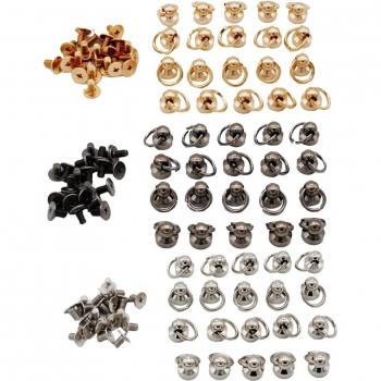 Clous de Rivet Laiton (20) – Vis Arrière Rond – Cuir Craft SpotS Punk