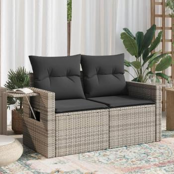 VidaXL Gartenmöbelset 2-Sitzer mit Kissen