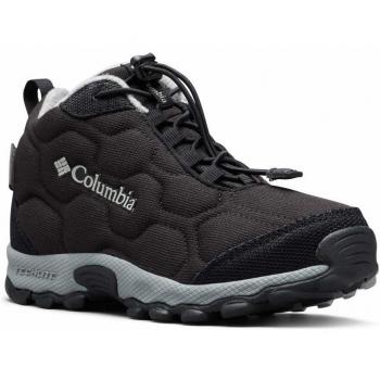 Columbia FIRECAMP MID 2 Kinder wasserdichte Wanderstiefel, Schwarz