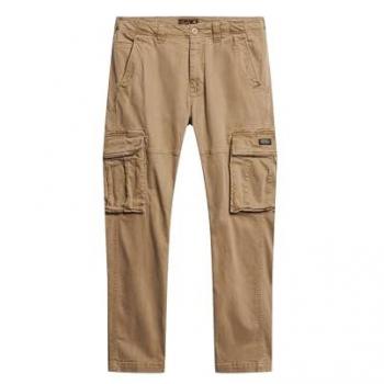 Superdry Cargo-Pants Core – Herren, Hellbraun-Khaki-Grün, 34/34