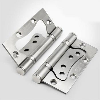 Stainless Steel 5-Inch Door Hinge with Silent Rubber Buffer