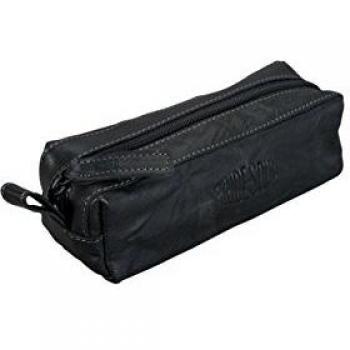 Trousse en cuir noir pour stylos