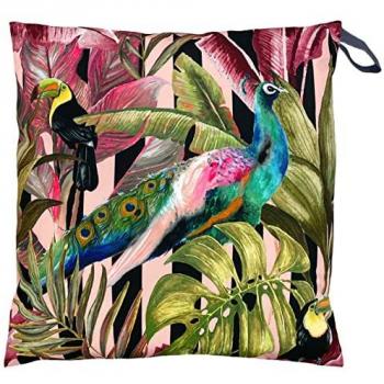 Evans Lichfield Toucan & Peacock Exotic Water & UV Resistant Outdoor Floor Cushion