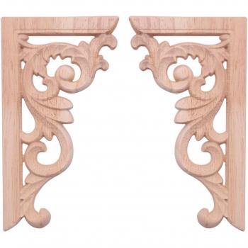 Onlay de Madera Vintage para Esquinas de Muebles