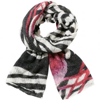 Desigual Buf_zebra, Bufanda para Mujer, Color Negro, Talla U