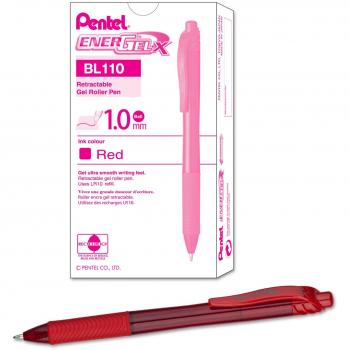 Pentel Energel X 1.0 Roller Gel, Red