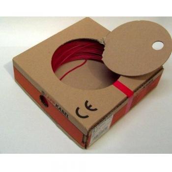 0.75 mm² Red H05V-K Strand Wire 100m