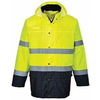 Oxford Weave 150D Class 3 Lite Hi Vis 2-Tone Traffic Jacket, Size: 3XL, Colour: Yellow/Navy