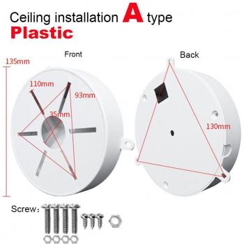 Montaje estable para cámara domo interior, soporte universal ABS