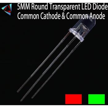 30pcs 5mm Red Green Common Cathode & Anode LEDs