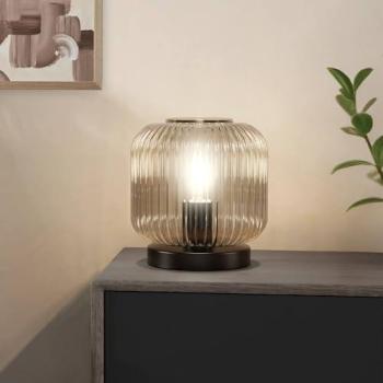 Lily Tavolo Lampada Vetro Grigio Fumo – Home Deluxe