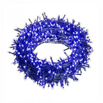 Guirnalda de Luces Navideñas 25 m, Azul-Blanco, 6 W