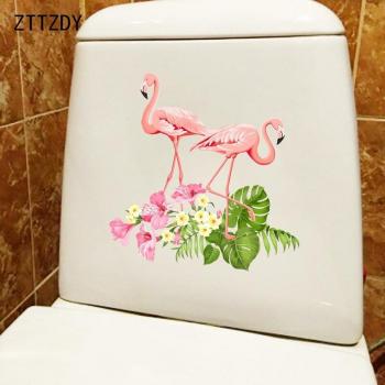 Klassischer Flamingo Wandaufkleber für Badezimmer 22,9 CM x 23,8 CM