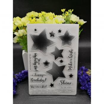 Kreative Sterne Silikonstempel A66