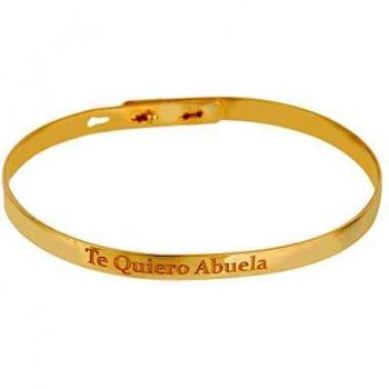 MY SILVER | Pulsera Te Quiero Abuela en Acero 18K