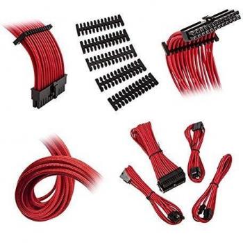 BitFenix Alchemy 2.0 Verlängerungs‑Sleeve Pack – RGB–Kompatibel – Rot