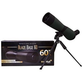 Lunette Terre 20‑60 × Blaze 60 Base LEVENHUK – sac et trépied fournis