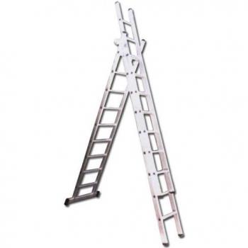 Fplus Escalier 3 sections – 24 marches, traversée de 3,2 m (cert. EN131)