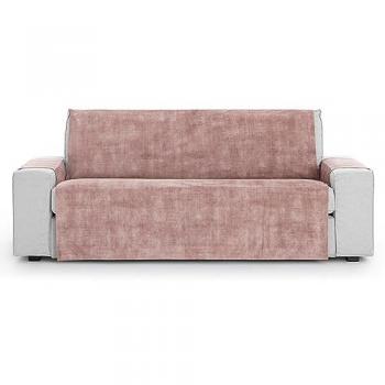 Cubre sofá protector antimanchas acabado aterciopelado turin rosa 2 plazas 115 cm