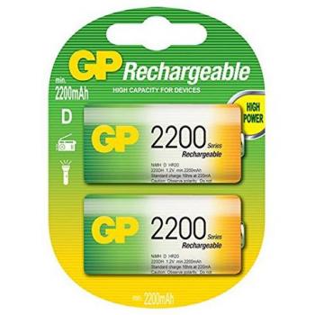 Baterías recargables GP 1.2 V 2200 mAh