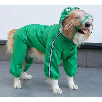 Cartoon Reflective Dog Raincoat for Medium and Large Dogs