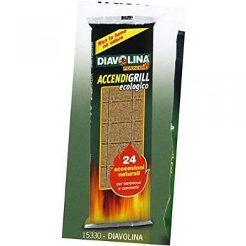 Diavolina Cubes Allume-feu pour Barbecue 24 pièces