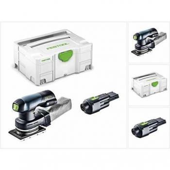 Lijadora orbital Rtsc 400 Li-Basic 18V en systainer + adaptador de red