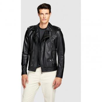 Sisley Jacke aus Kunstleder 21DYSN02G Schwarz