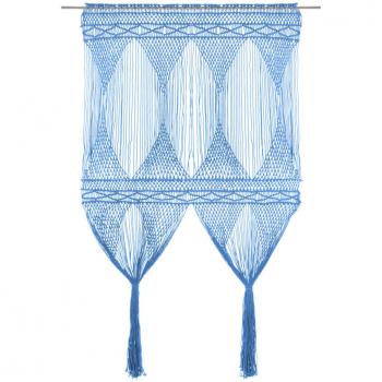 Tenda Macram Blu 140x240 cm in Cotone cod mxl 71446